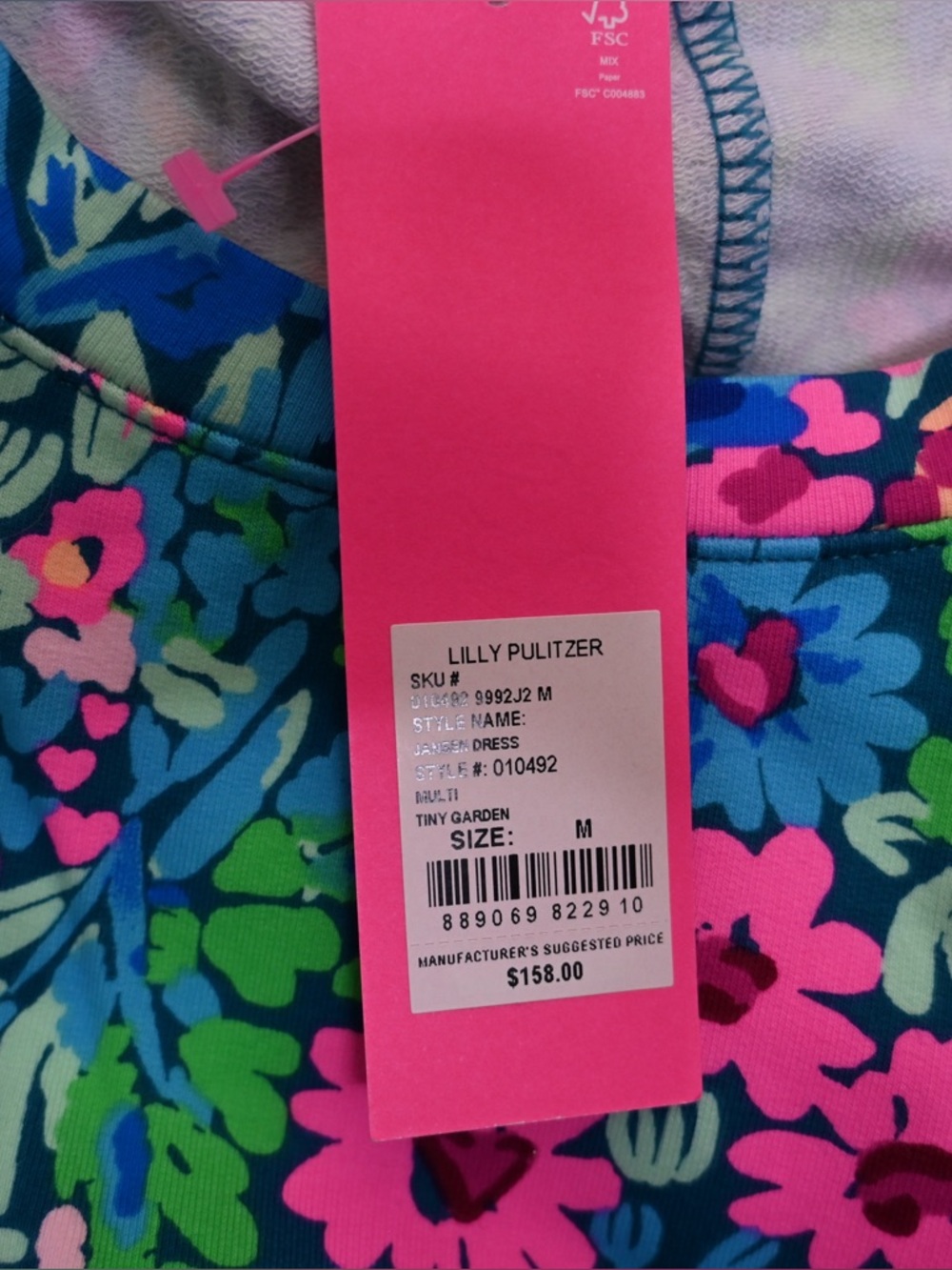 Lilly Pulitzer Women's M Jansen Tiny Garden Dress NEW - Picture 9 of 11